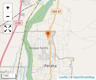 Map of Bosque Farms Christian Academy