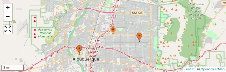 Related schools map