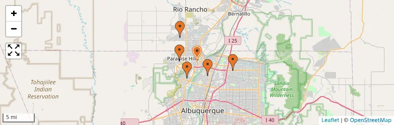 Related schools map