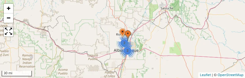 Related schools map