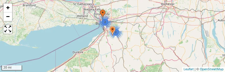 Related schools map
