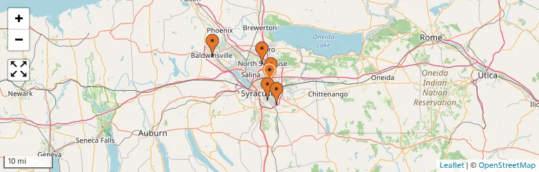 Related schools map