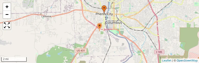Related schools map