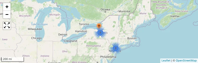 Related schools map