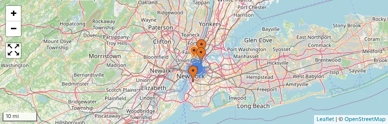 Related schools map