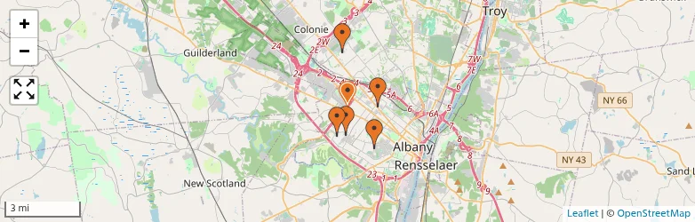 Related schools map
