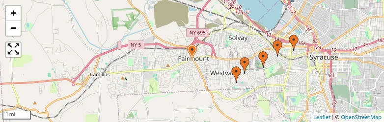 Related schools map