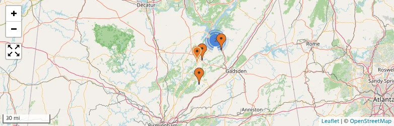 Related schools map