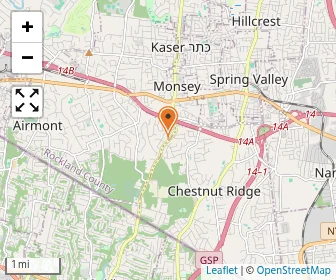 Map of Yeshiva Gedola Of South Monsey