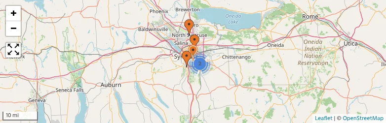 Related schools map