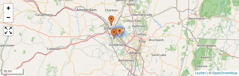 Related schools map