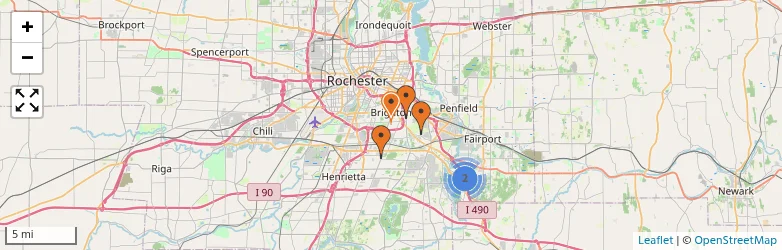 Related schools map