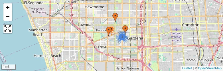 Related schools map