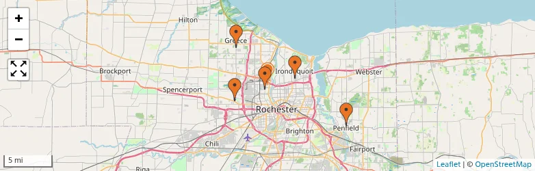 Related schools map