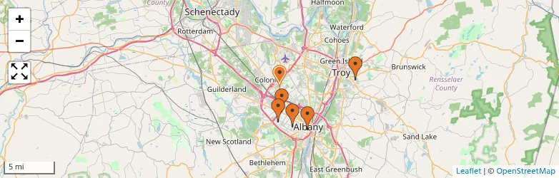 Related schools map