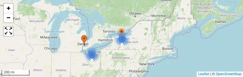 Related schools map