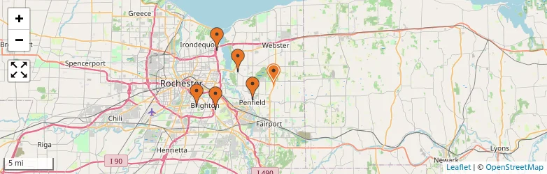 Related schools map