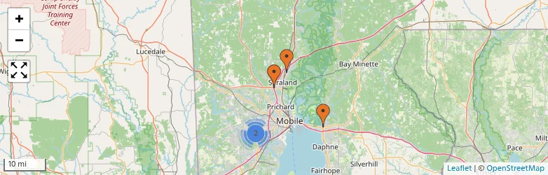 Related schools map