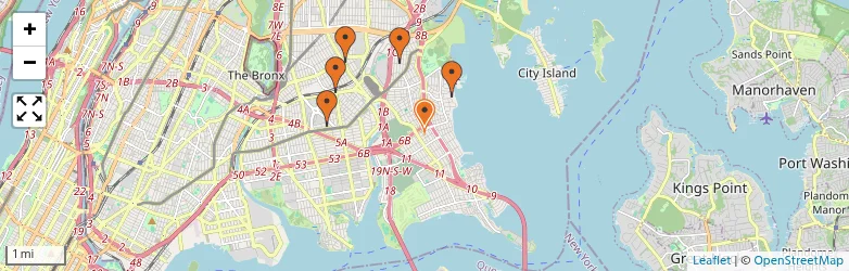 Related schools map