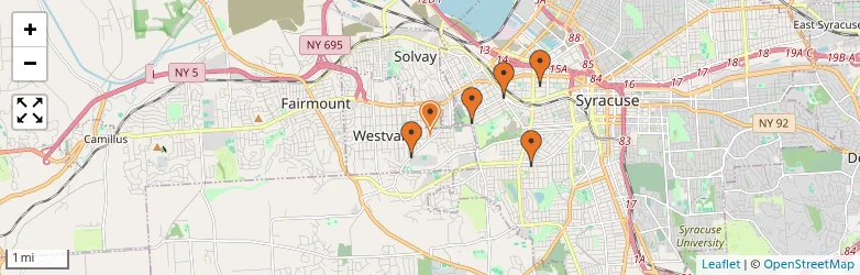 Related schools map