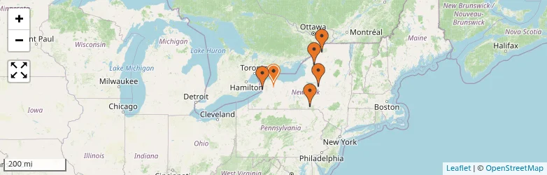 Related schools map