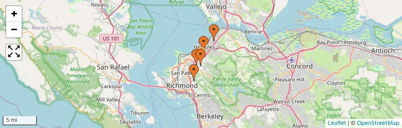 Related schools map
