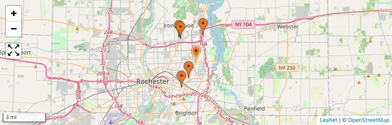 Related schools map