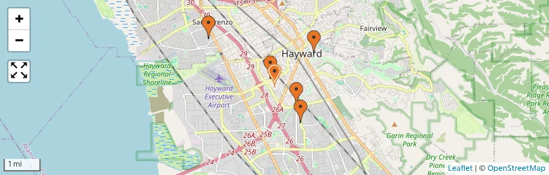 Related schools map
