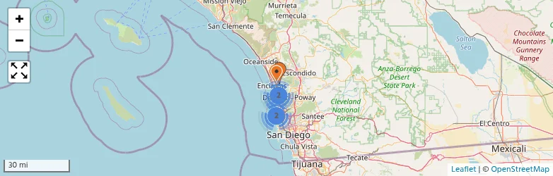 Related schools map