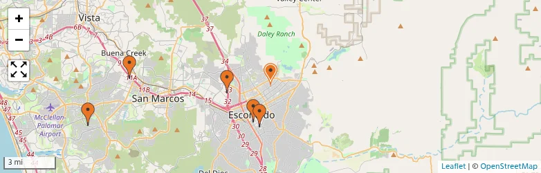 Related schools map