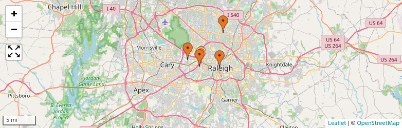 Related schools map
