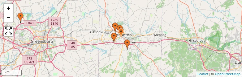 Related schools map