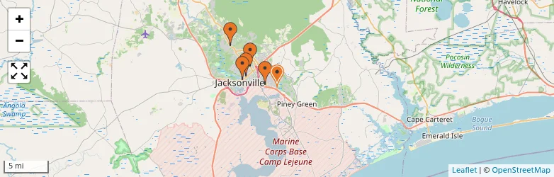 Related schools map