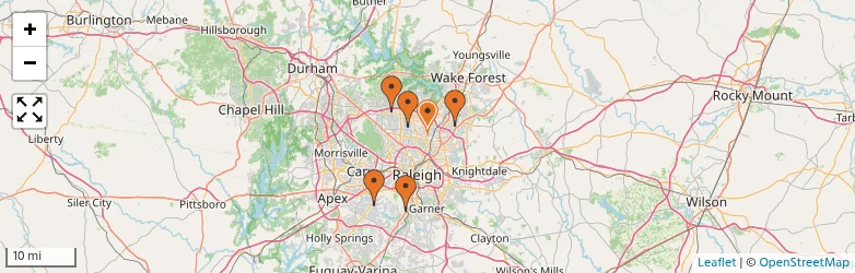 Related schools map