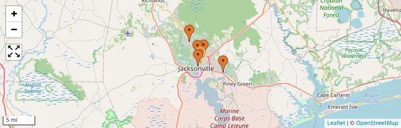 Related schools map