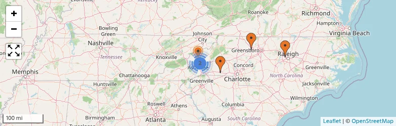 Related schools map