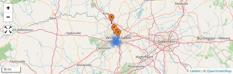 Related schools map