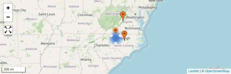 Related schools map