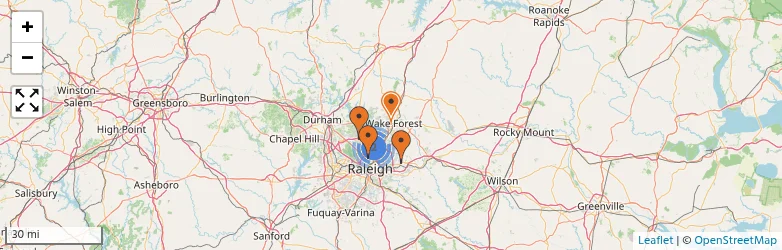 Related schools map