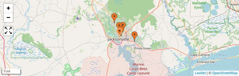 Related schools map