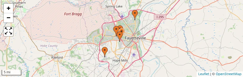 Related schools map