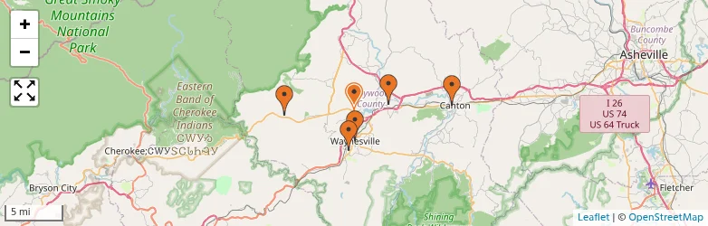 Related schools map