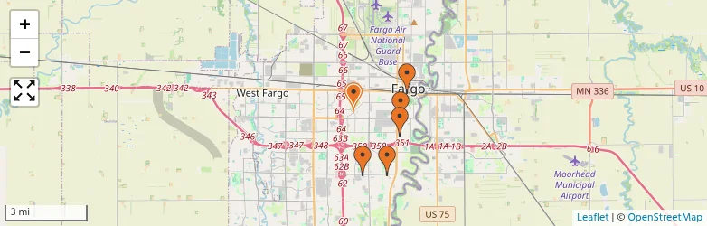 Related schools map