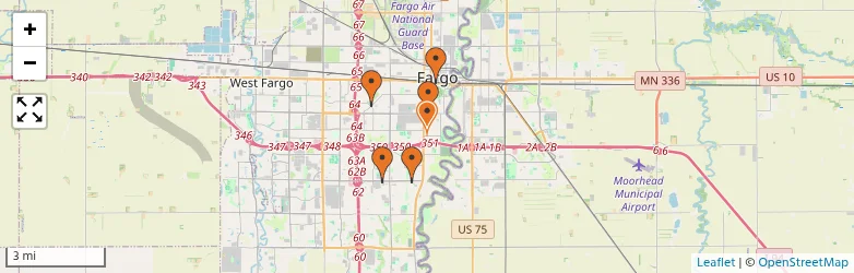 Related schools map
