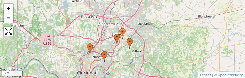 Related schools map