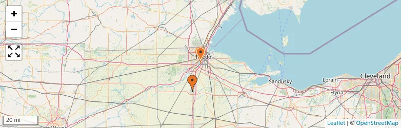 Related schools map