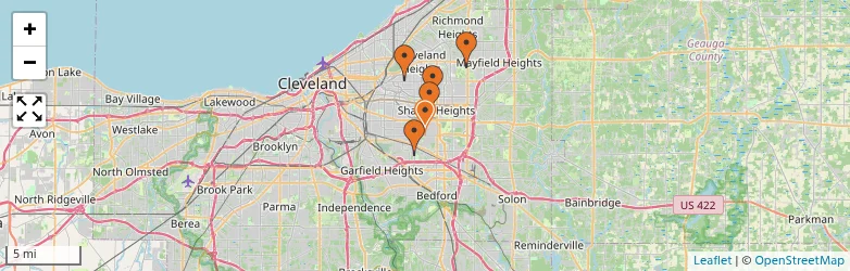 Related schools map