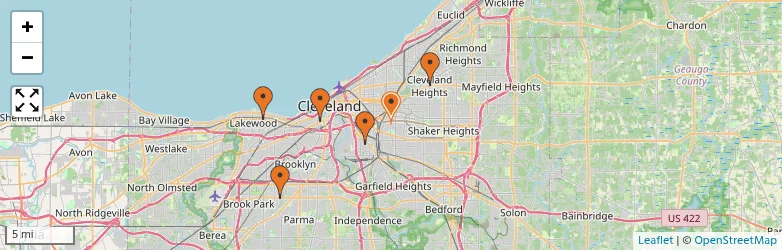 Related schools map