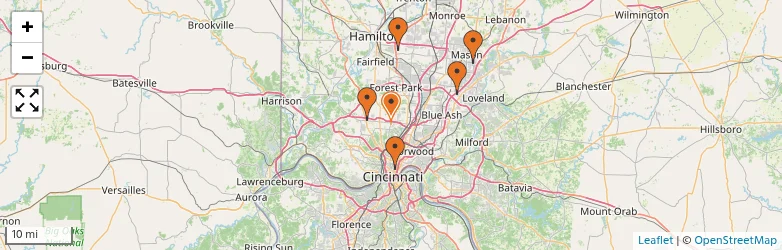 Related schools map