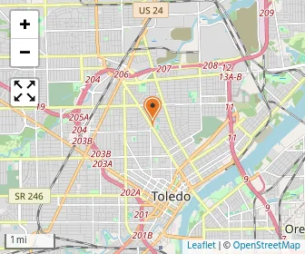 Map of Central Catholic High School
